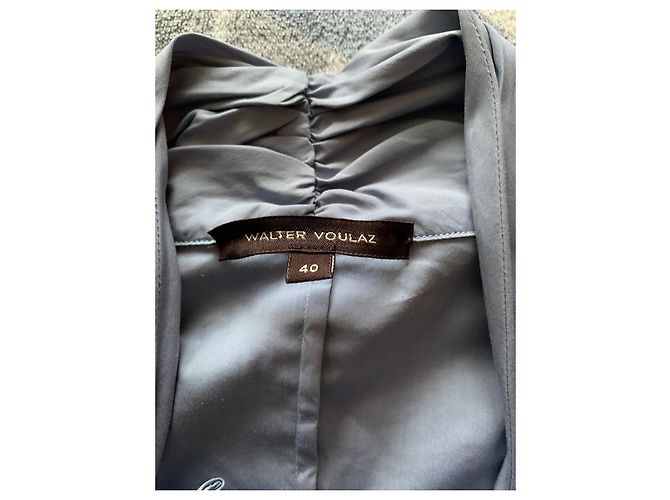 Autre Marque Camicetta Walter Voulaz con Ruches Grigio - vista 4