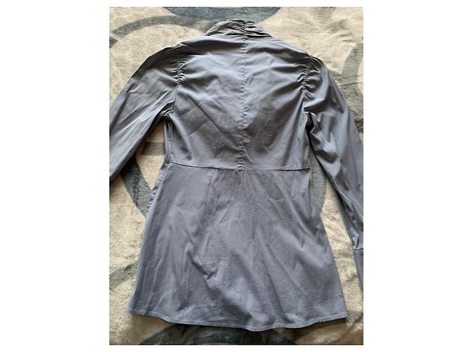 Autre Marque Camicetta Walter Voulaz con Ruches Grigio - vista 5