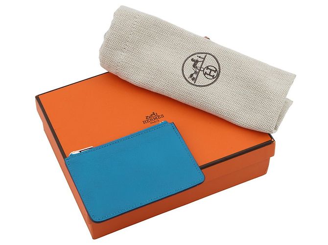 Monedero Roulis Verso de Hermès Azul - vista 13