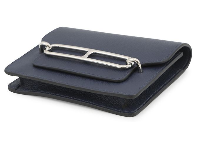 Monedero Roulis Verso de Hermès Azul - vista 2