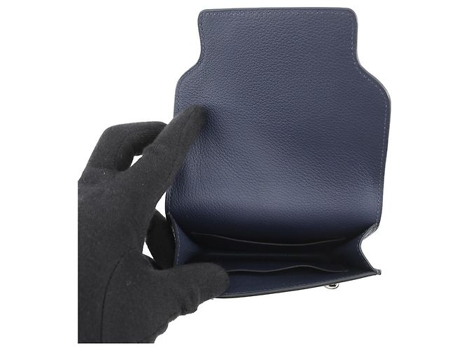 Monedero Roulis Verso de Hermès Azul - vista 6