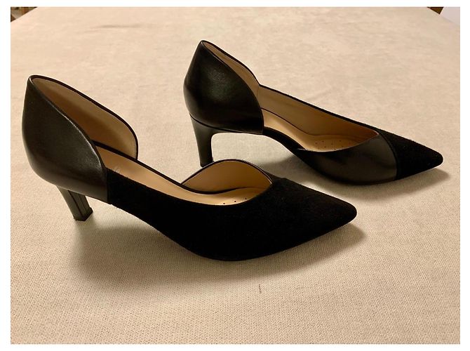 Geox schwarze Leder High Heels - Ansicht 2