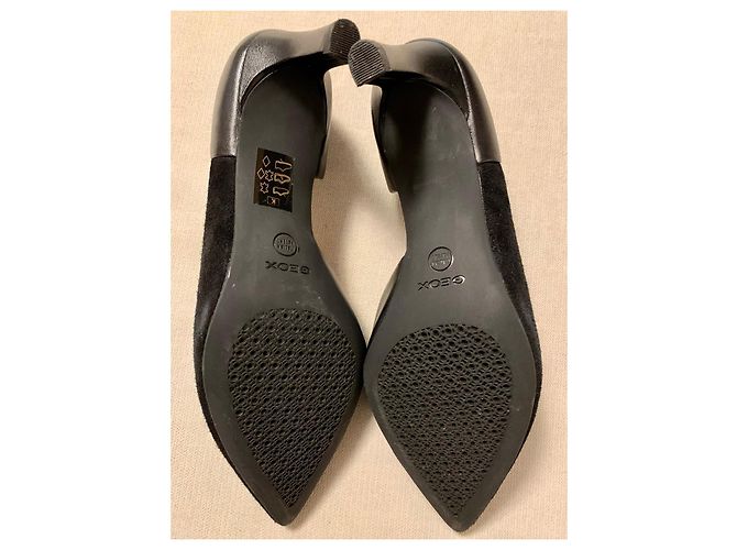 Geox schwarze Leder High Heels - Ansicht 4