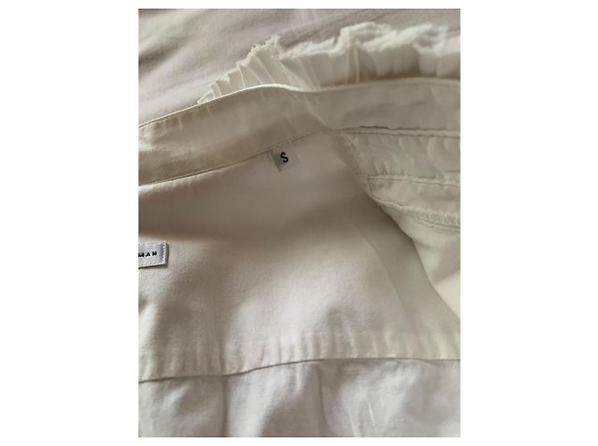 Autre Marque Weiße Bluse mit Rüschen - Ansicht 4