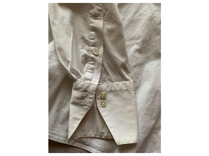 Autre Marque Weiße Bluse mit Rüschen - Ansicht 8