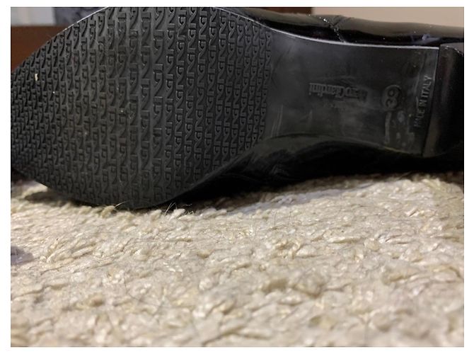 Autre Marque Botas negras de charol con tacón Negro - vista 9