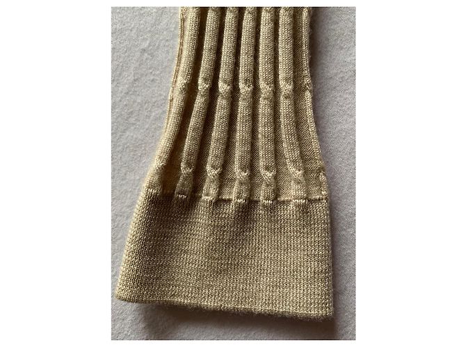Autre Marque Beige Cardigan und Rundhals-Pullover aus reinem Kaschmir - Ansicht 4