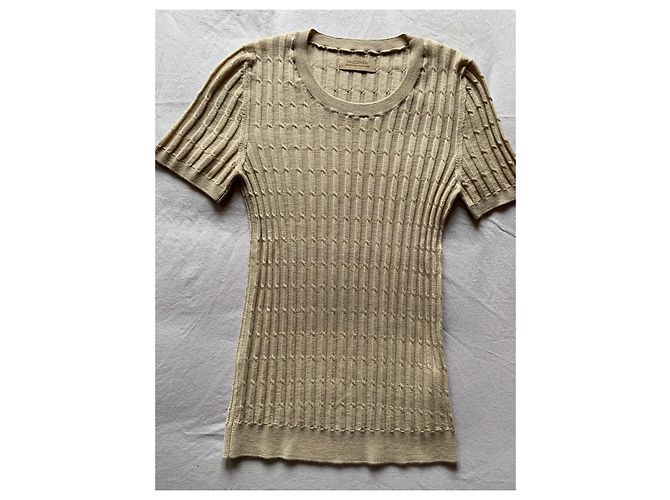 Autre Marque Beige Cardigan und Rundhals-Pullover aus reinem Kaschmir - Ansicht 7