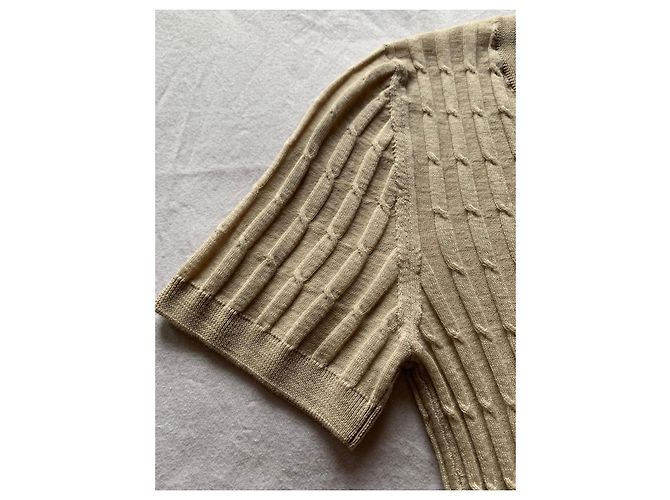 Autre Marque Beige Cardigan und Rundhals-Pullover aus reinem Kaschmir - Ansicht 8
