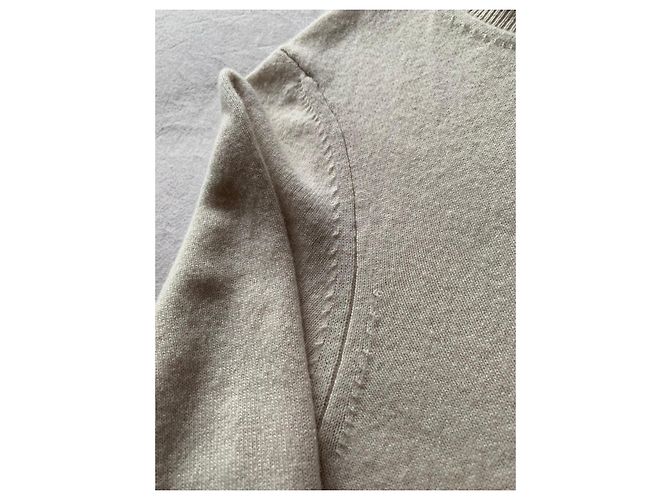 Autre Marque Cardigan aus 100% Kaschmir Weiß Aus weiß - Ansicht 3