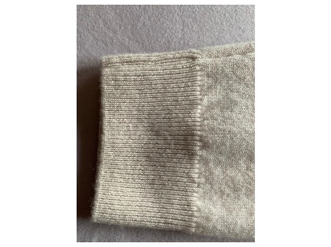 Autre Marque Cardigan aus 100% Kaschmir Weiß Aus weiß - Ansicht 4