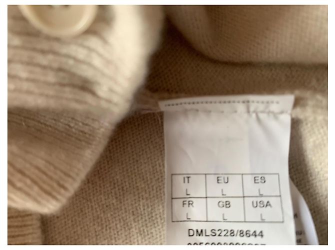 Autre Marque Cardigan aus 100% Kaschmir Weiß Aus weiß - Ansicht 6