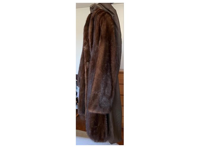 Autre Marque Abrigo de visón marrón Saga Mink Royal Castaño - vista 2