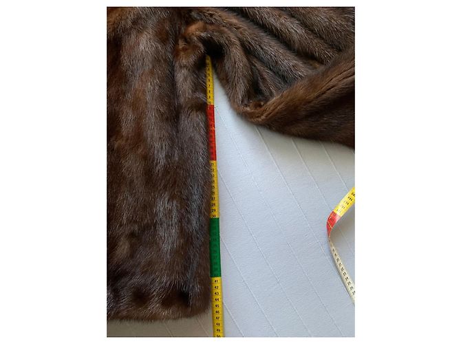 Autre Marque Abrigo de visón marrón Saga Mink Royal Castaño - vista 5