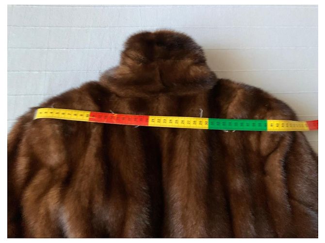 Autre Marque Abrigo de visón marrón Saga Mink Royal Castaño - vista 9
