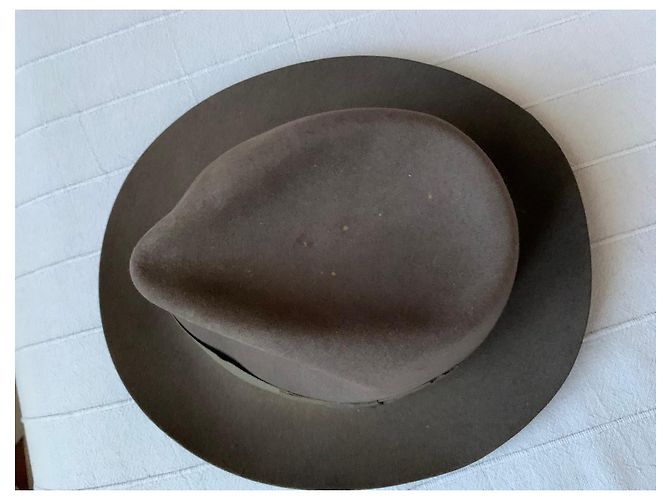 Cappello Borsalino in feltro marrone - vista 2