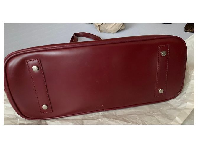 Borsa Pollini in pelle bordeaux Bordò - vista 4