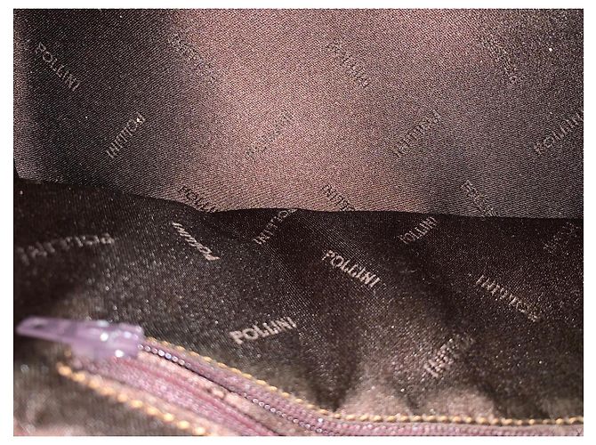 Borsa Pollini in pelle bordeaux Bordò - vista 5