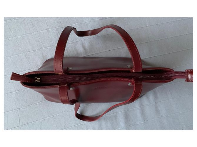 Borsa Pollini in pelle bordeaux Bordò - vista 6