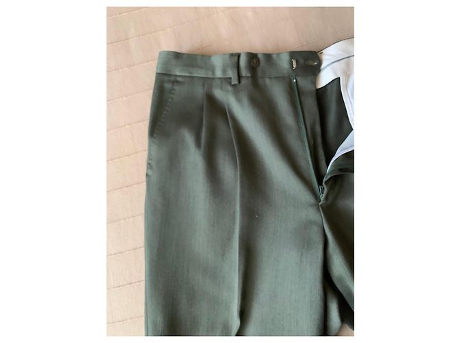 Autre Marque Completo giacca e pantaloni in lana Verde - vista 11