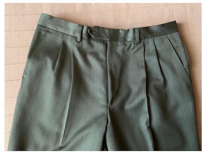 Autre Marque Completo giacca e pantaloni in lana Verde - vista 12