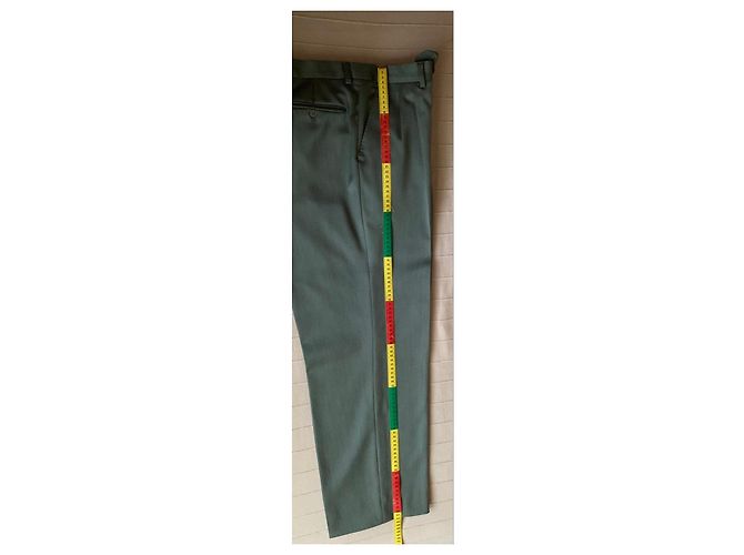Autre Marque Completo giacca e pantaloni in lana Verde - vista 14