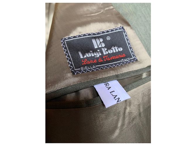 Autre Marque Completo giacca e pantaloni in lana Verde - vista 2