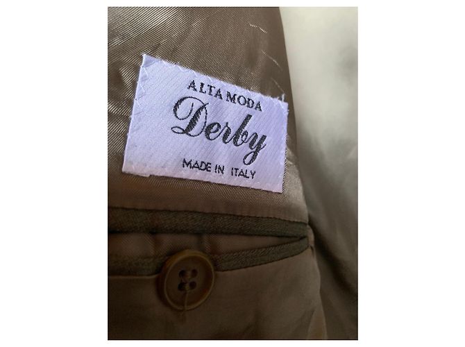 Autre Marque Completo giacca e pantaloni in lana Verde - vista 3