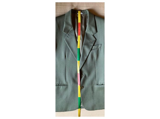 Autre Marque Completo giacca e pantaloni in lana Verde - vista 6