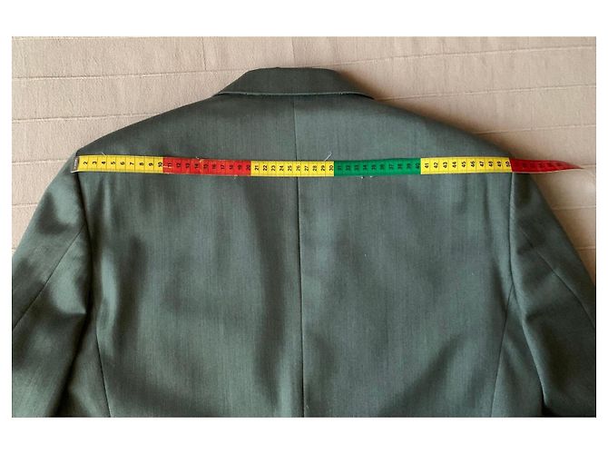 Autre Marque Completo giacca e pantaloni in lana Verde - vista 9