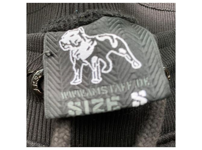Autre Marque Amstaff black and yellow sports shorts with dog print White - view 3