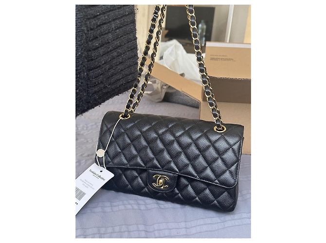 Borsa a mano Chanel Classic Flap in pelle nera Nero - vista 11