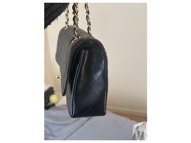 Borsa a mano Chanel Classic Flap in pelle nera Nero - vista 3