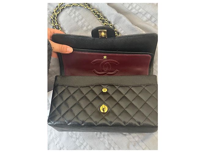 Borsa a mano Chanel Classic Flap in pelle nera Nero - vista 6