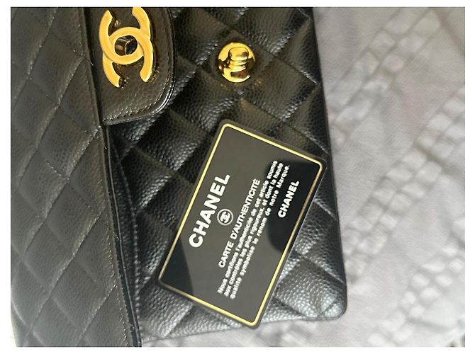 Borsa a mano Chanel Classic Flap in pelle nera Nero - vista 8