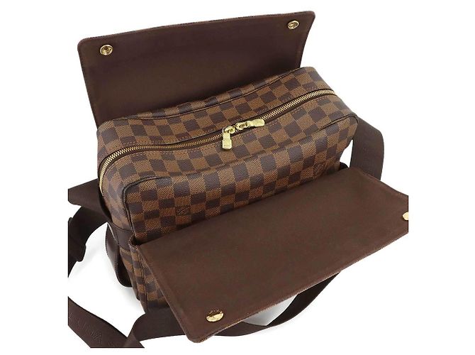 Bolso de hombro Damier Naviglio Louis Vuitton Castaño Damier ebene - vista 5