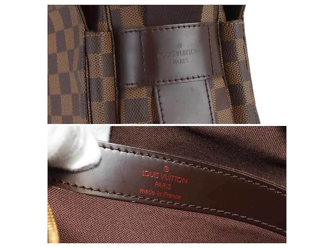 Bolso de hombro Damier Naviglio Louis Vuitton Castaño Damier ebene - vista 8
