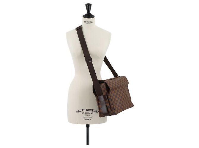 Bolso de hombro Damier Naviglio Louis Vuitton Castaño Damier ebene - vista 9