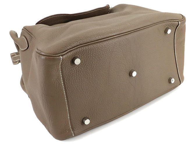 Borsa Hermès Lindy 30 in Grigio Etoupe Taupe - vista 3