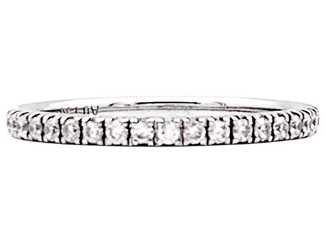 Anello Chaumet, oro bianco e diamanti. - vista 2