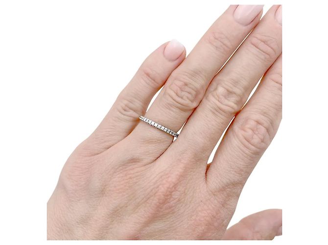 Anello Chaumet, oro bianco e diamanti. - vista 6