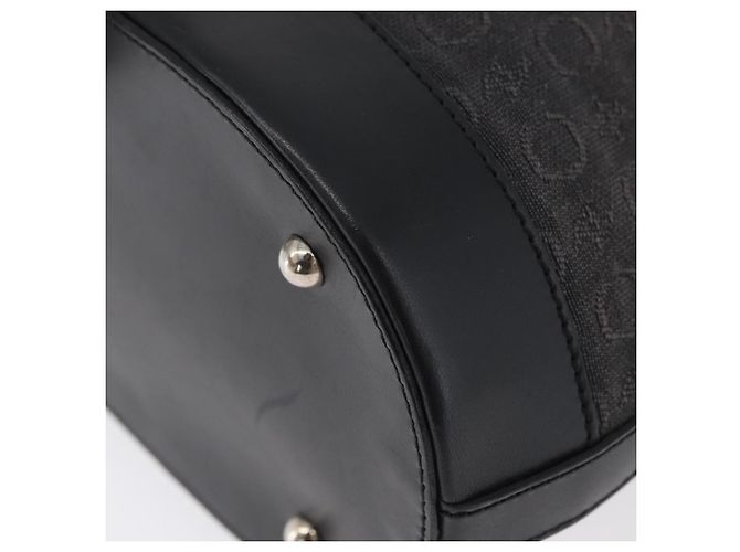 Céline CELINE C Macadam Canvas Tote Bag Schwarz Silber Auth 174445 - Ansicht 14