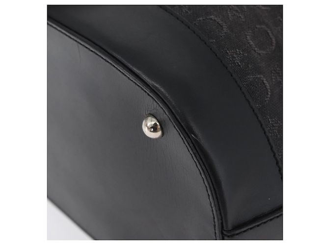 Céline CELINE C Macadam Canvas Tote Bag Schwarz Silber Auth 174445 - Ansicht 16