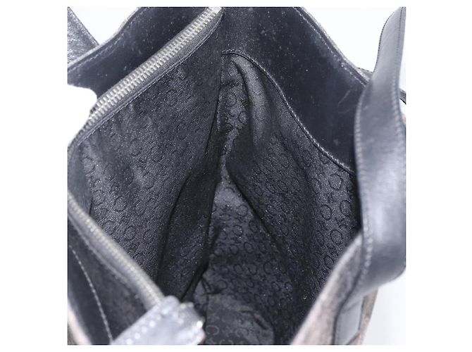Céline CELINE C Macadam Canvas Tote Bag Schwarz Silber Auth 174445 - Ansicht 17