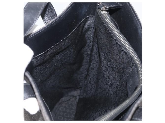 Céline CELINE C Macadam Canvas Tote Bag Schwarz Silber Auth 174445 - Ansicht 18
