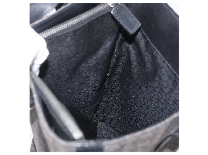 Céline CELINE C Macadam Canvas Tote Bag Schwarz Silber Auth 174445 - Ansicht 20