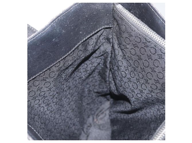 Céline CELINE C Macadam Canvas Tote Bag Schwarz Silber Auth 174445 - Ansicht 21