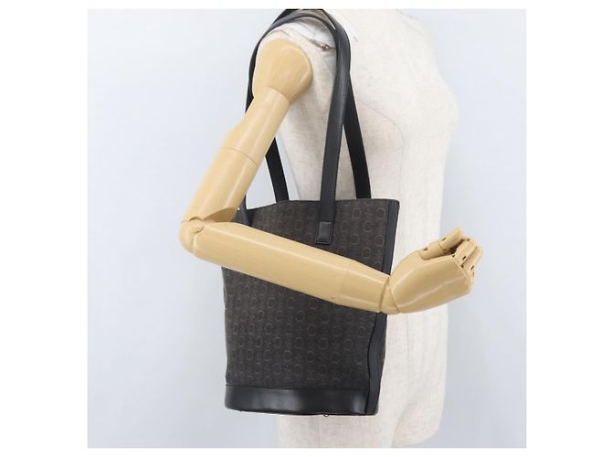 Céline CELINE C Macadam Canvas Tote Bag Schwarz Silber Auth 174445 - Ansicht 24
