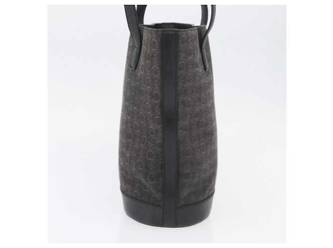 Céline CELINE C Macadam Canvas Tote Bag Schwarz Silber Auth 174445 - Ansicht 3