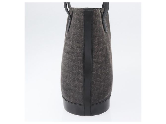 Céline CELINE C Macadam Canvas Tote Bag Schwarz Silber Auth 174445 - Ansicht 4